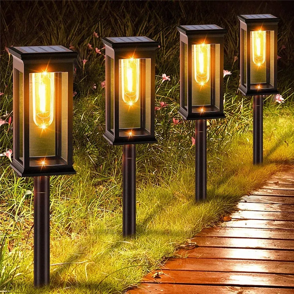 Lanterne solaire vintage à LED pour jardin
