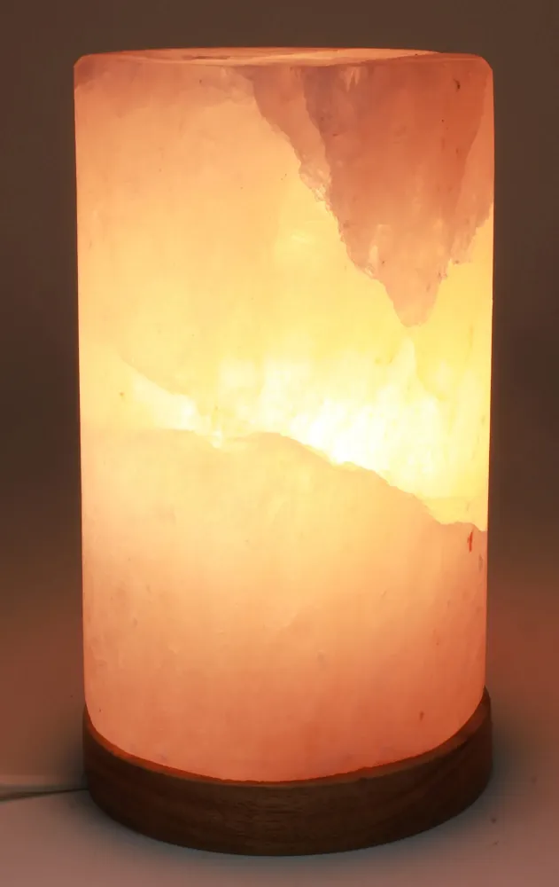 Lampe de Sel Himalaya Cylindre L'AURA