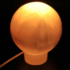 Lampe Sélénite Sphère 16cm L'AURA