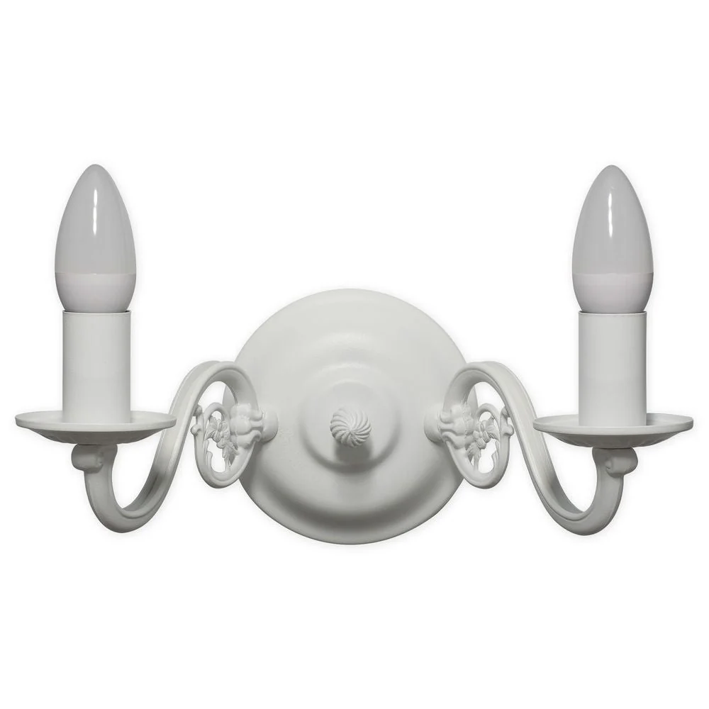 Applique murale Lemir Cereus 2xE14 acier/zamak mat White