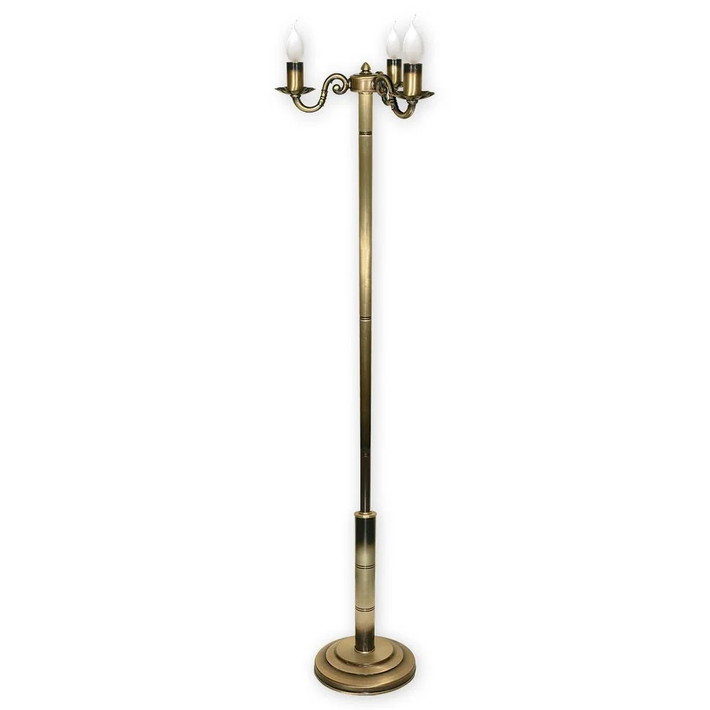 Lampadaire Lemir Prima 3xE14 acier/zamak patiné