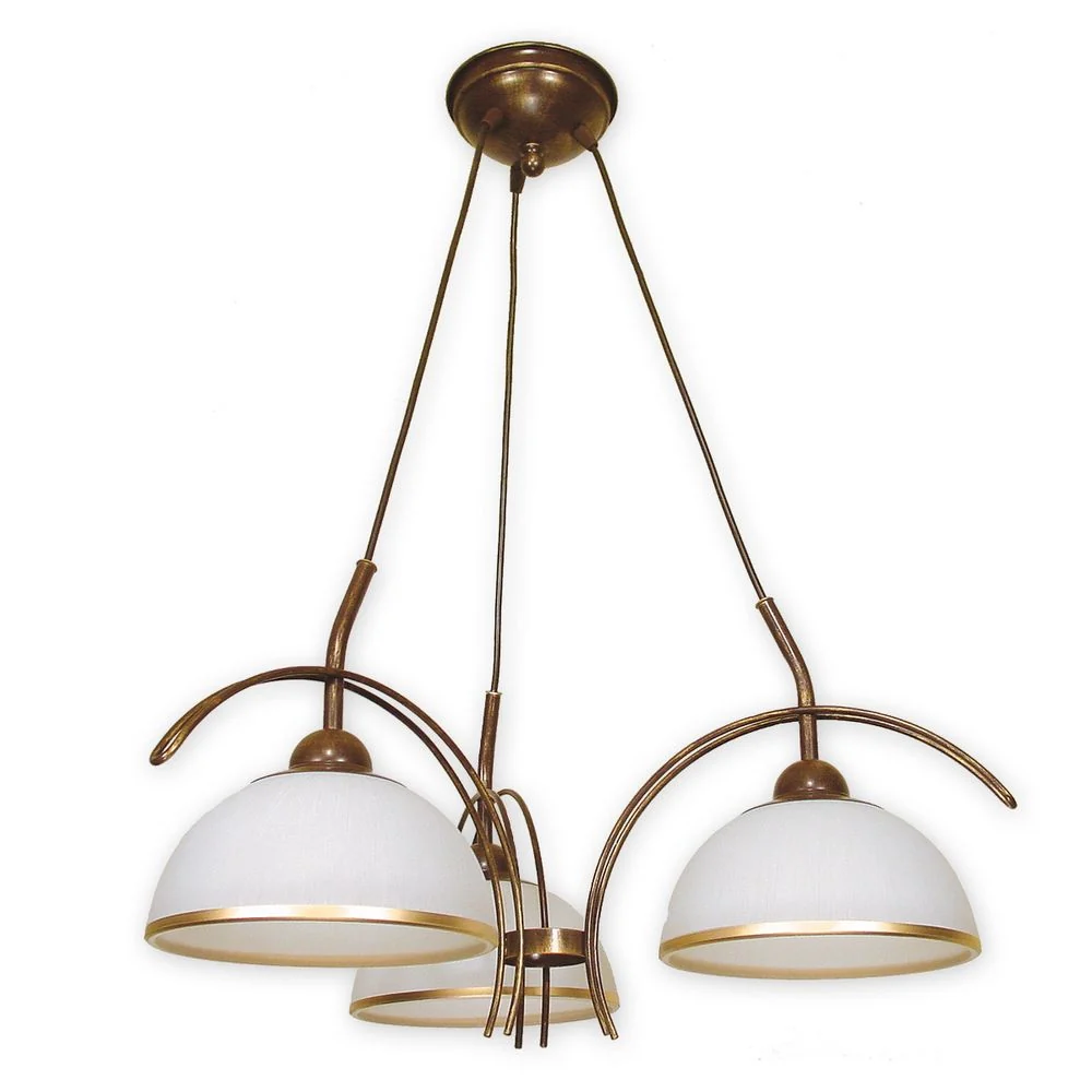Lustre Lemir Flex 3xE27 en acier Brown