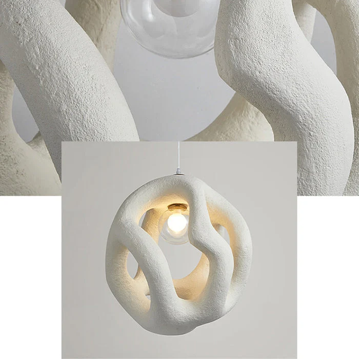 Élégance Asymétrique - Suspension Wabi Sabi en Style Moderne