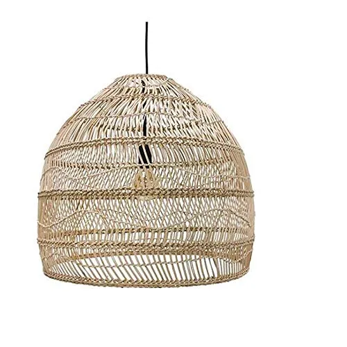 Chambre Suspensions Lampe,Lustres Salon,Luminaire Pendante Salle À Manger,Éclairage De Plafond Bureau,Lampe Rotin De Luxe...