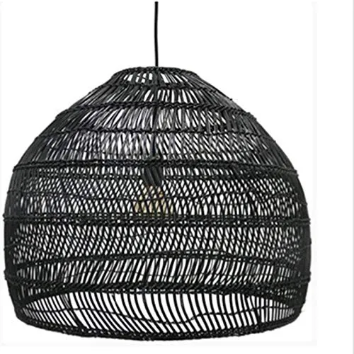 Chambre Suspensions Lampe,Lustres Salon,Luminaire Pendante Salle À Manger,Éclairage De Plafond Bureau,Lampe Rotin De Luxe...