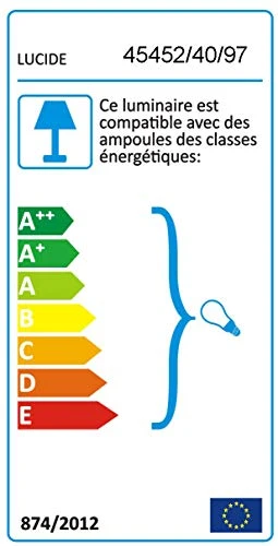 Lucide CAMUS - Suspension - Ø 40 cm - Rouille