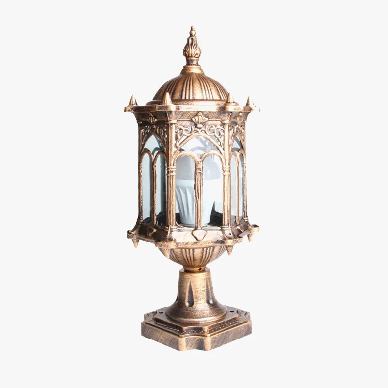 lampe pilier d'extérieur rétro pour éclairage de paysage Transparent Lumeers_marketplace
