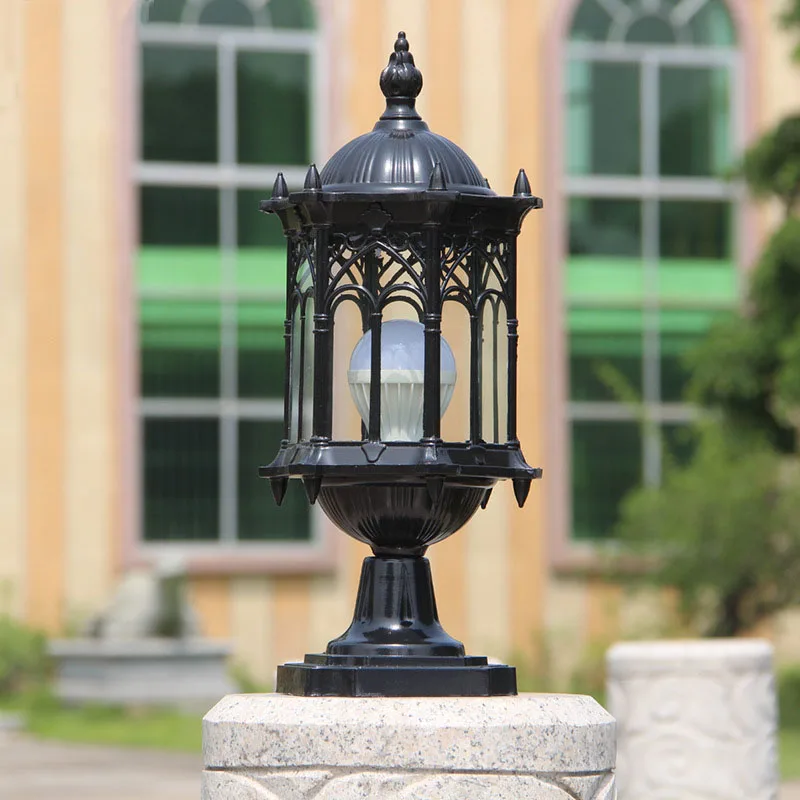lampe pilier d'extérieur rétro pour éclairage de paysage Transparent Lumeers_marketplace