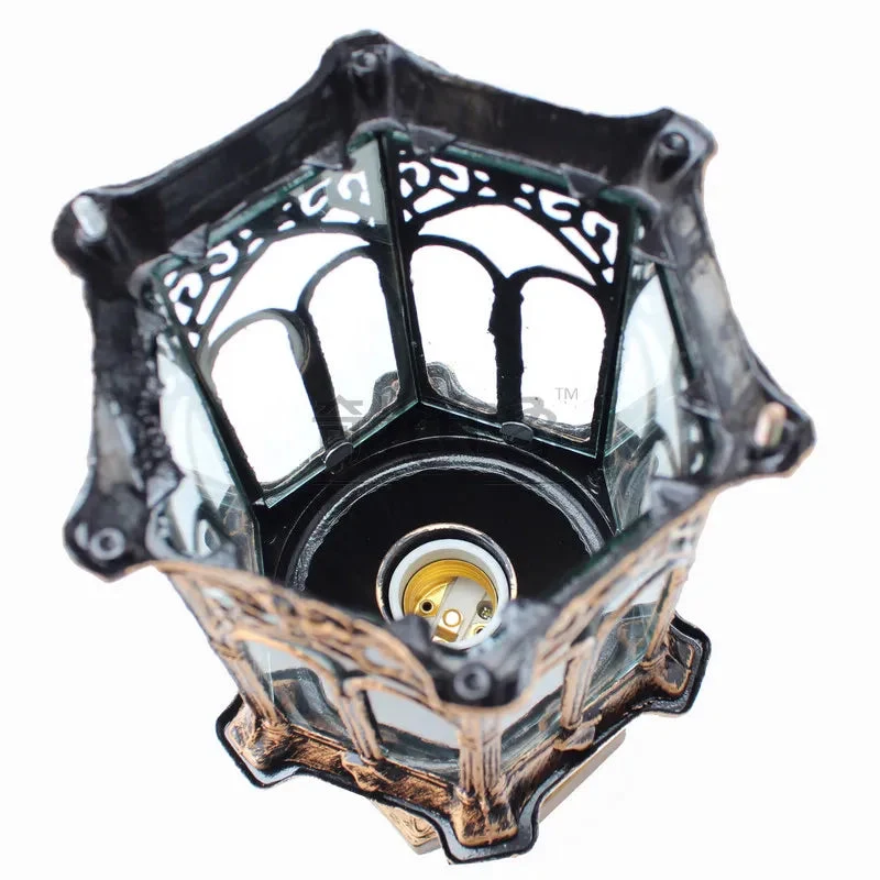 lampe pilier d'extérieur rétro pour éclairage de paysage Transparent Lumeers_marketplace