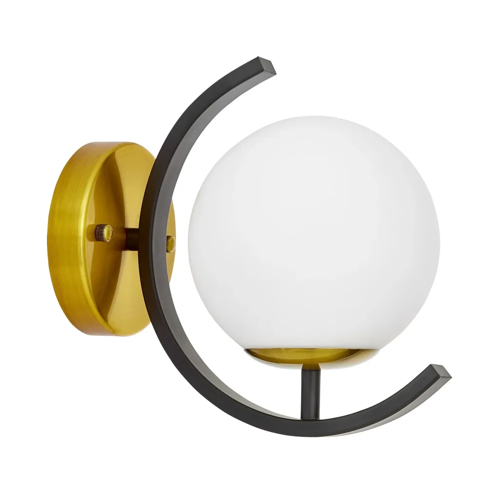 Applique murale Lumina Deco Donzano 1L, douille E27, hauteur 25 cm