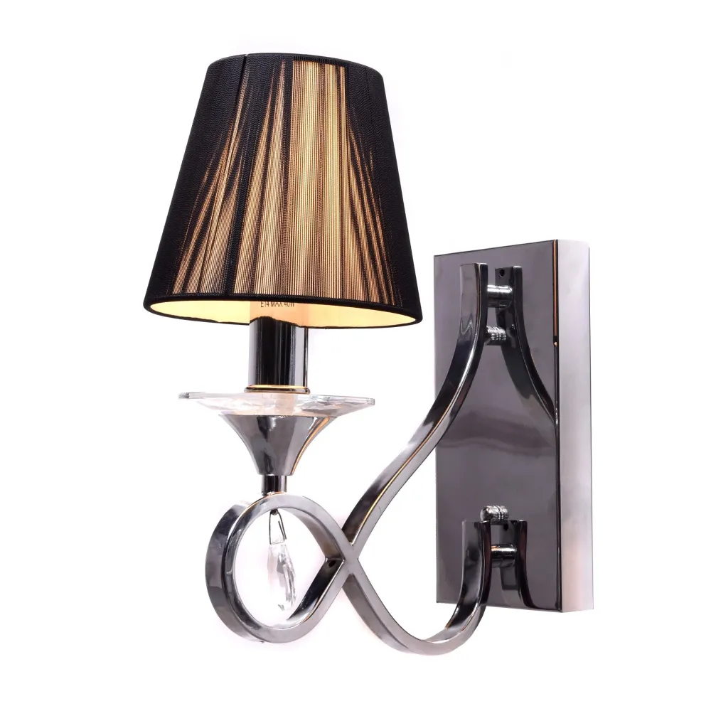 Applique murale Lumina Deco Negrio 1L, douille E14, hauteur 40 cm