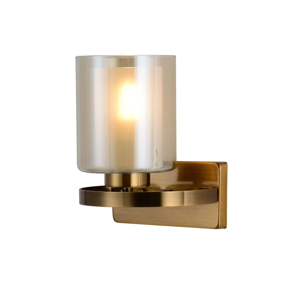Applique murale Lumina Deco Santini 1L, douille E27, hauteur 24 cm Chrome