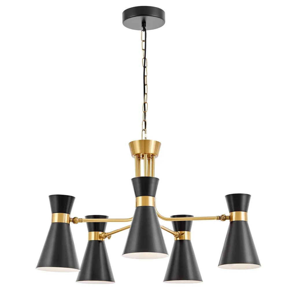 Lumina Deco Sena 5L lustre E27, D 70cm Chrome