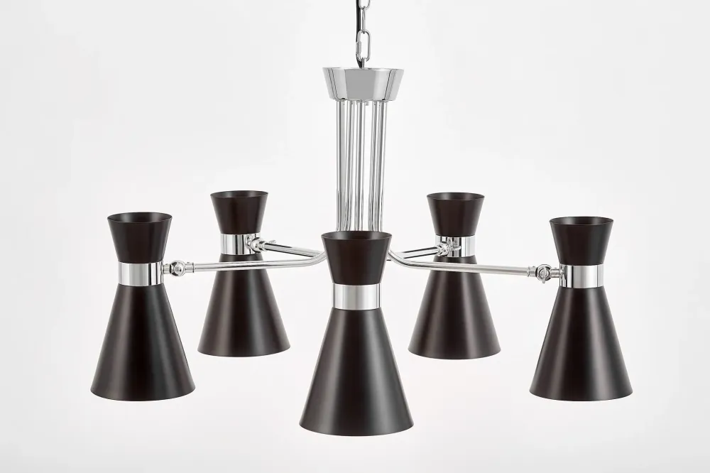Lumina Deco Sena 5L lustre E27, D 70cm Chrome