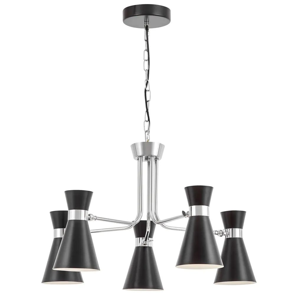 Lumina Deco Sena 5L lustre E27, D 70cm Chrome