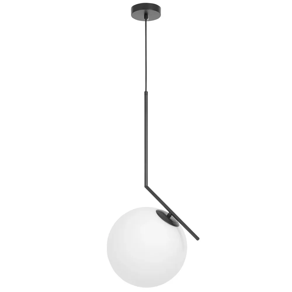 Suspension Lumina Deco Sorento 1L, douille E27, diamètre 25 cm Black
