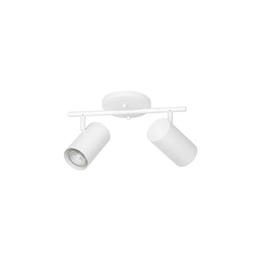 Luminaire sur rail eglo calloway blanc double lumières
