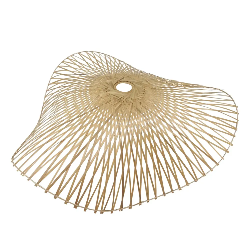 Abat jour naturel LAIA en bambou style bohème D55cm pour monture électrique E27 Lumisky
