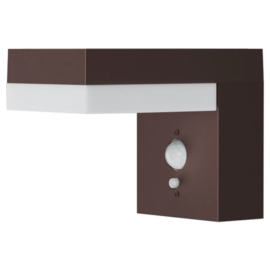 Applique murale solaire à fixer LED blanc chaud avec détecteur de mouvement CENOVA WALL CORTEN H12.5cm Lumisky