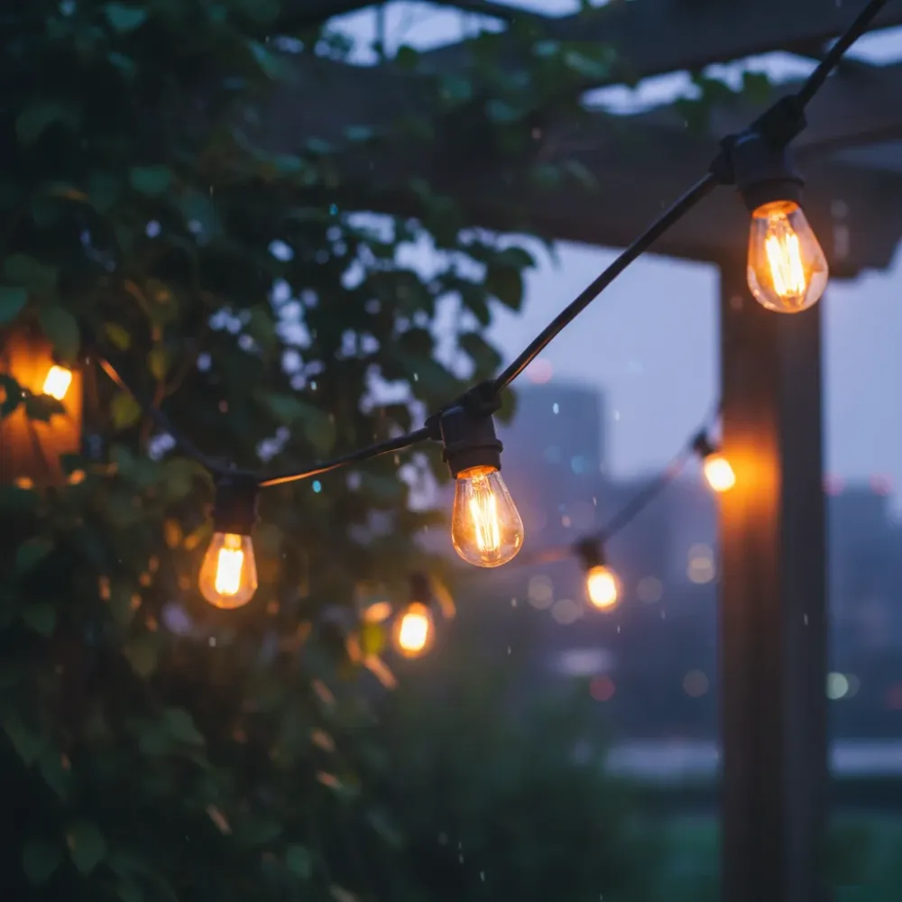 Guirlande lumineuse extérieur connectable 20 ampoules à filament vintage douille E27 LED blanc chaud LINK ME LIGHT 8m Lumisky