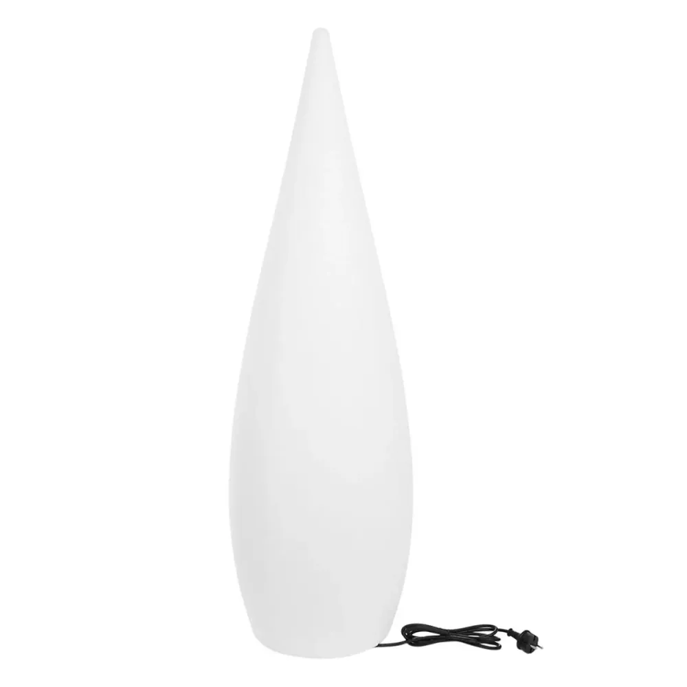 Lampadaire lumineux filaire goutte pour extérieur éclairage puissant LED blanc CLASSY H120cm culot E27 Lumisky