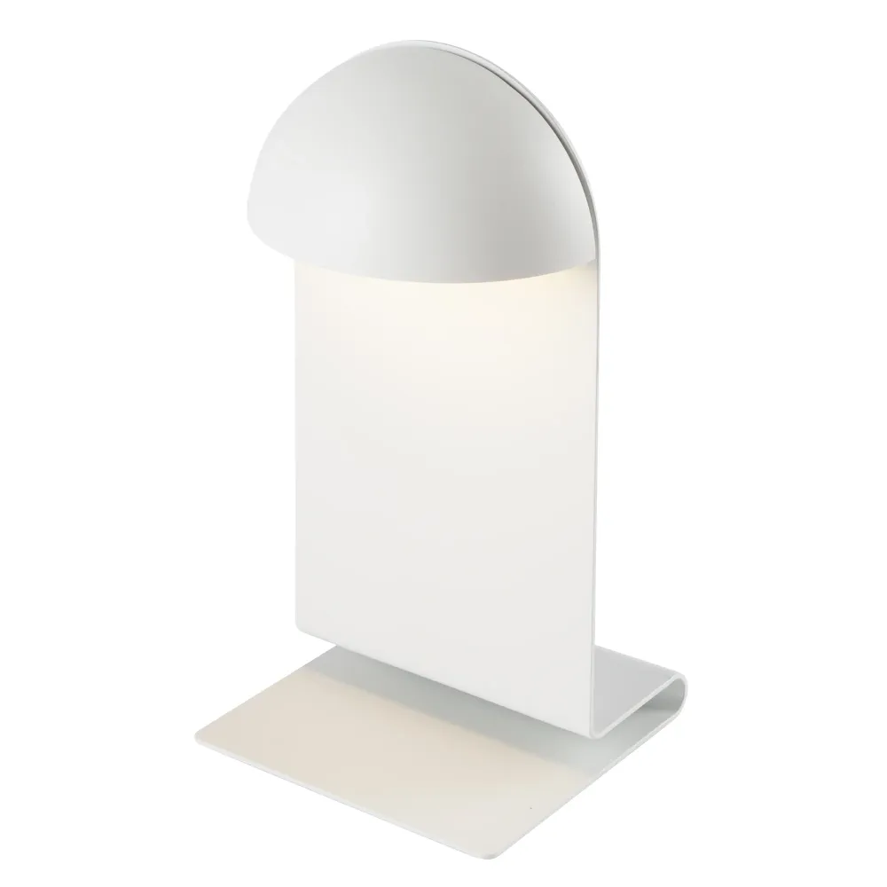 Lampe de chevet sans fil blanche LED blanc chaud dimmable MIDI WHITE H28,2cm Lumisky