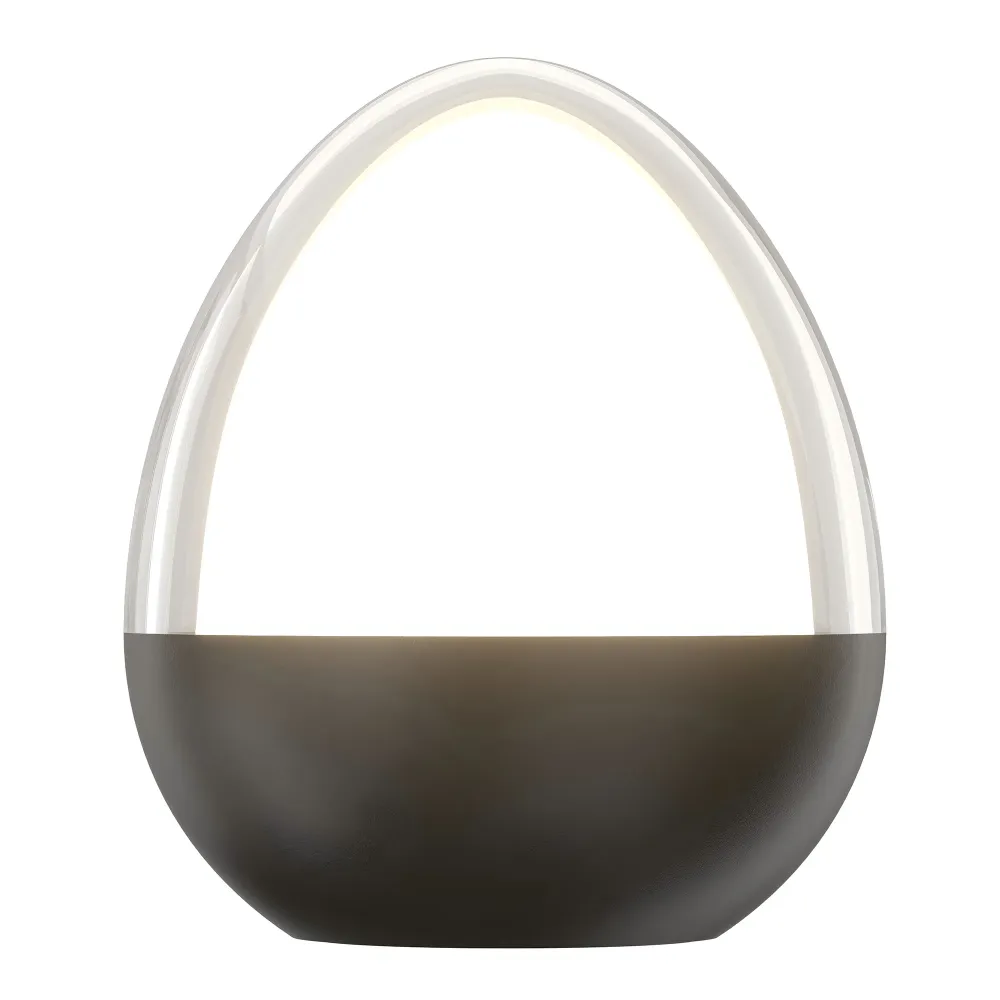 Lampe de table décoration LED blanc + RGB rechargeable OVIE H12cm Lumisky