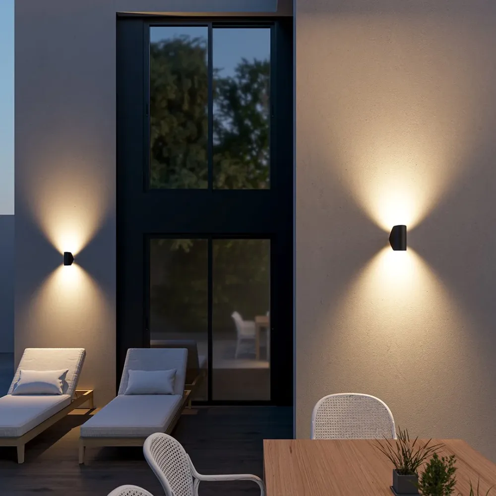 LumiStella - Applique LED Extérieure avec Éclairage Chaud