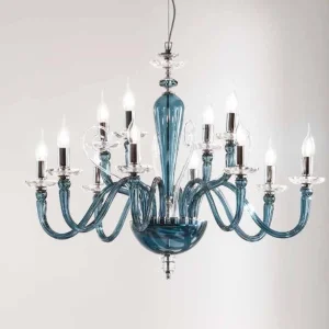 Lustre Victoire bleu 12 lumières lp-victoire-12ott