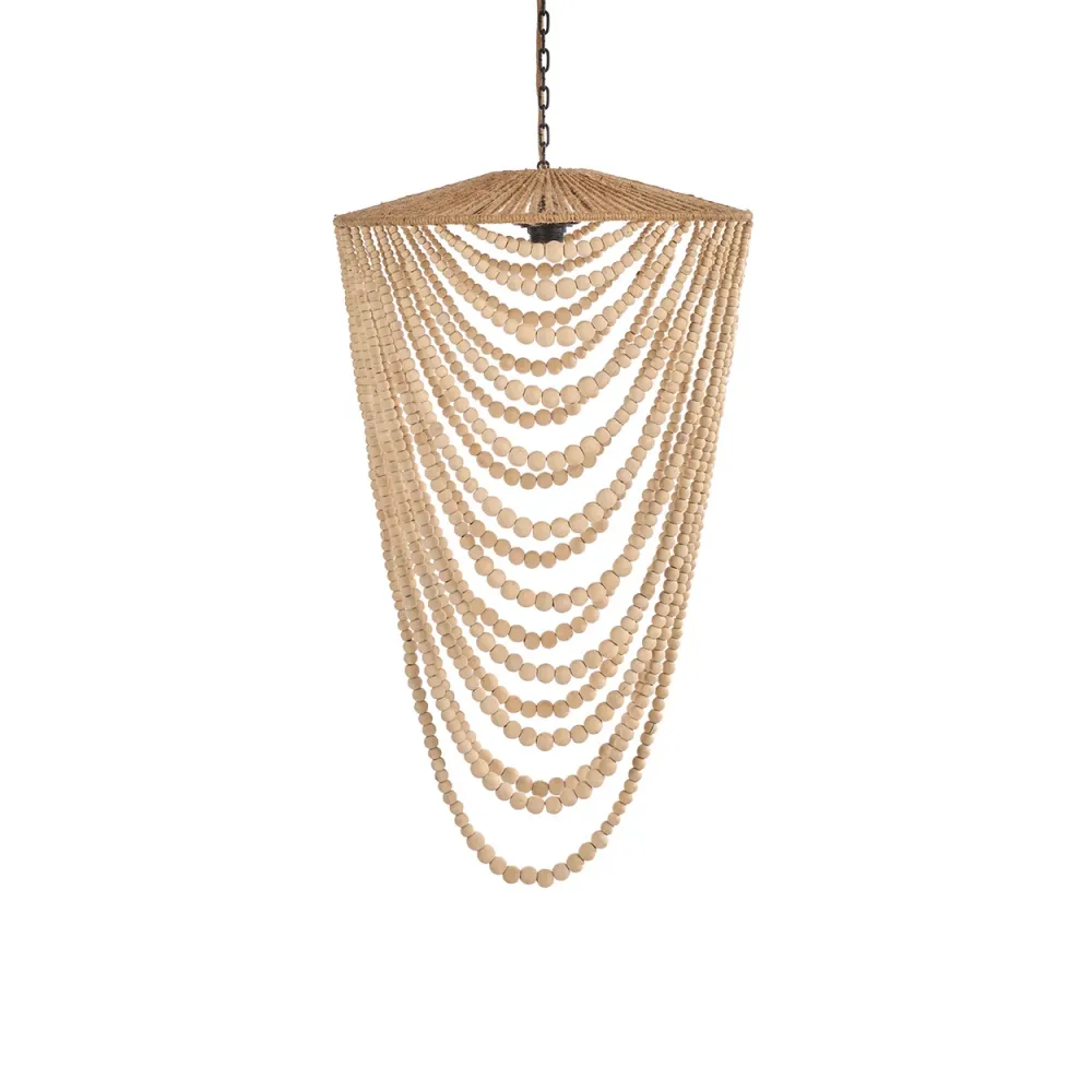 Le Lustre Wooden Bead - Naturel - L