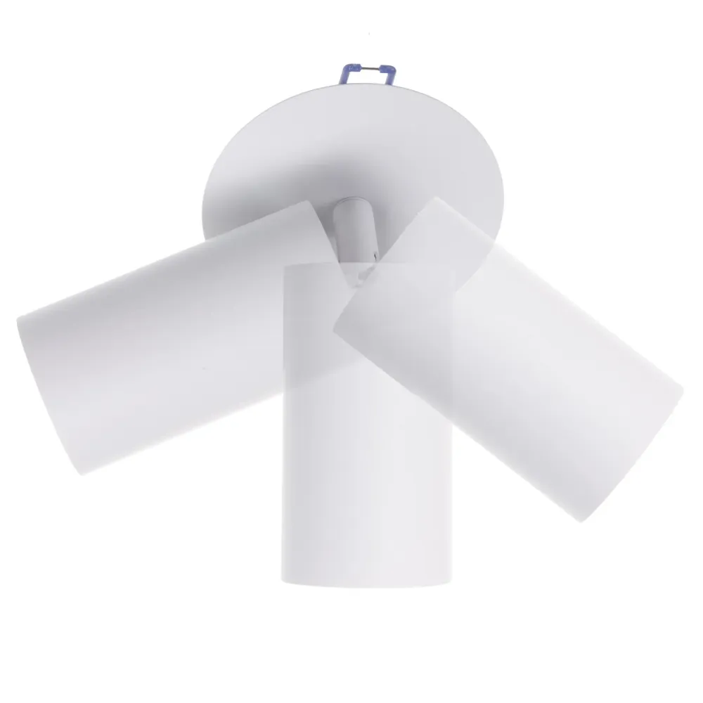 Maclean encastré / tube lumineux, spot, rond, aluminium, GU10, 55x130mm, blanc, MCE364 W + ampoule LED GU10 7W Maclean Ene...