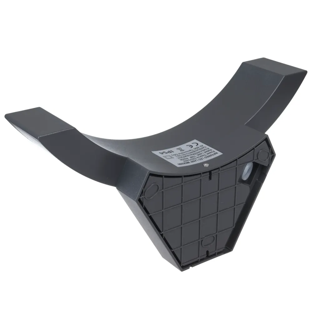 Lampe LED avec détecteur de mouvement Maclean, détecteur de mouvement infrarouge, couleur grise, 10 W, IP54, 800 lm, MCE29...
