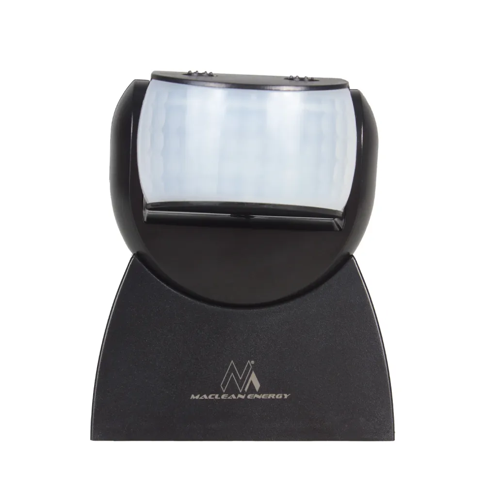 Maclean MCE241 B Détecteur de mouvement PIR infrarouge avec télécommande max. 1200W (lampe à incandescence) max. 300W (LED)