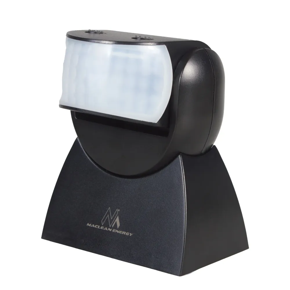 Maclean MCE241 B Détecteur de mouvement PIR infrarouge avec télécommande max. 1200W (lampe à incandescence) max. 300W (LED)