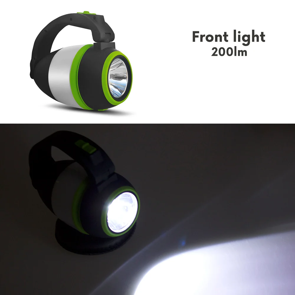 Maclean MCE298 Lampe LED 3en1 camping lampe de bureau lampe de poche 1W 60-200lm Blanc froid 6000K 18650 1500mAh fonction...
