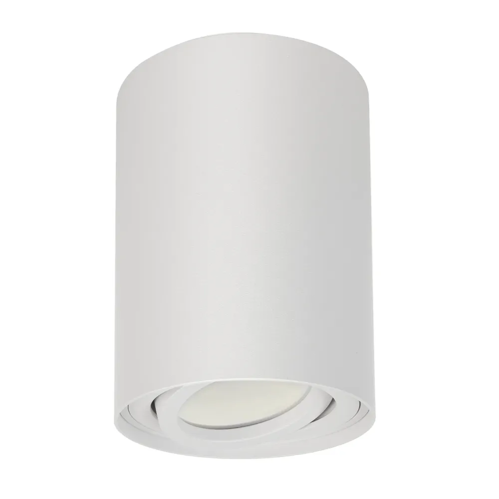 Maclean Plafond Rond Blanc MCE422 + Ampoule LED GU10 5W 4000K