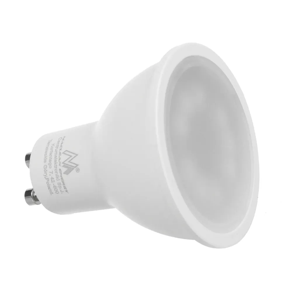 Maclean Plafond Rond Blanc MCE422 + Ampoule LED GU10 5W 4000K