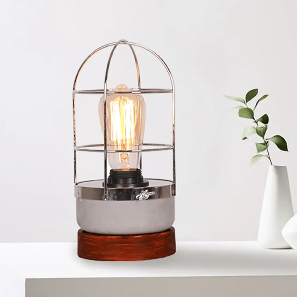 Lampe de table en cage en béton Magasins Hart | Hart Stores