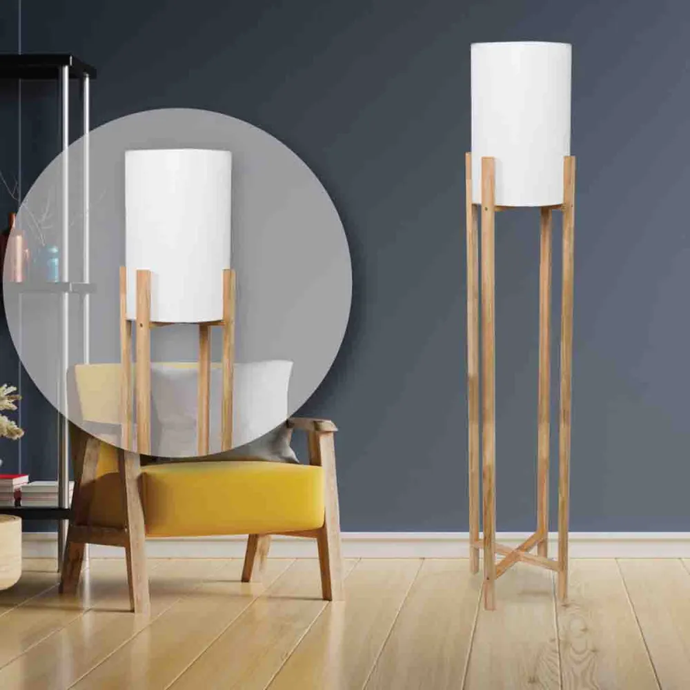 Laurent Taylor - Lampadaire tripode en bois Magasins Hart | Hart Stores