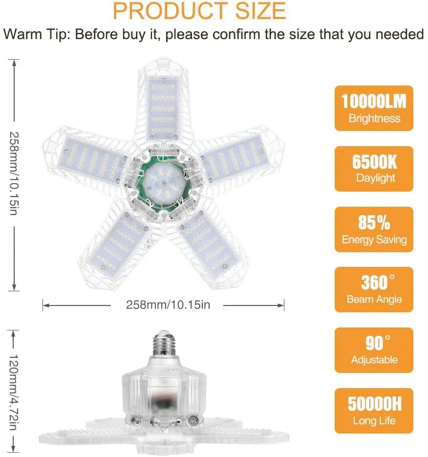 WATTSON | Lampe COB DEL transparente pliable | 100W Magasins Hart | Hart Stores