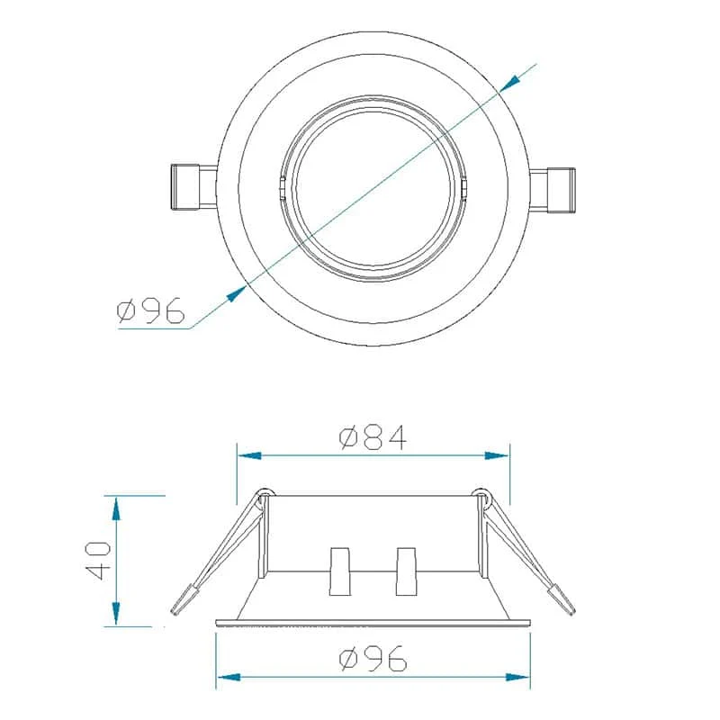 Mantra Comfort GU10 Recessed gray C0161