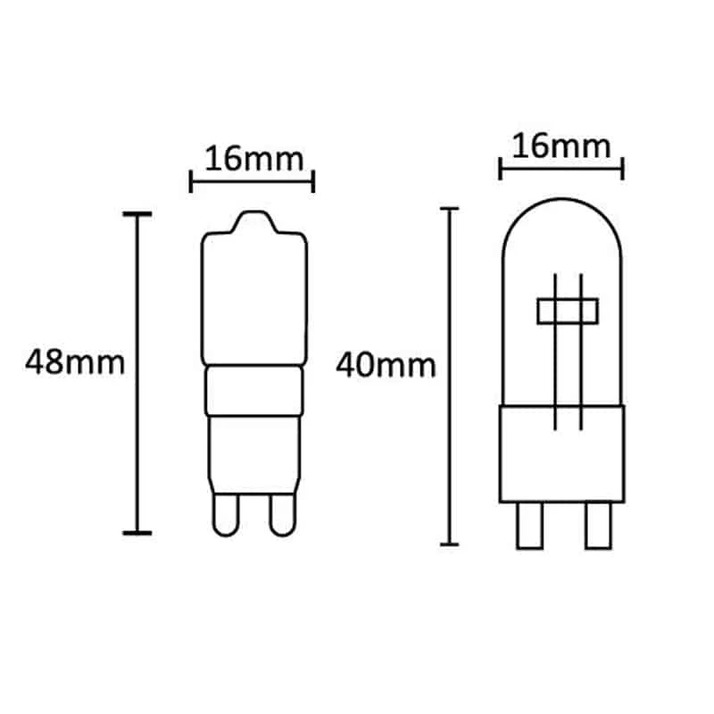 Mantra G9 LED Bulbs 2.5W 5000K 230lm White R09185