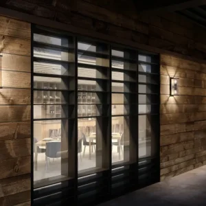 Mantra Meribel Black outdoor wall light 6494