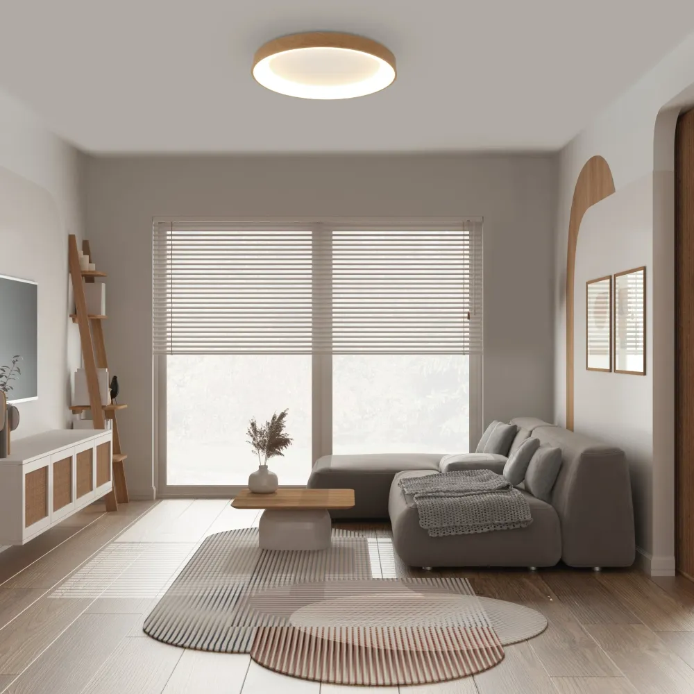 Mantra Niseko II Dimmable LED ceiling light 65cm gold 8583