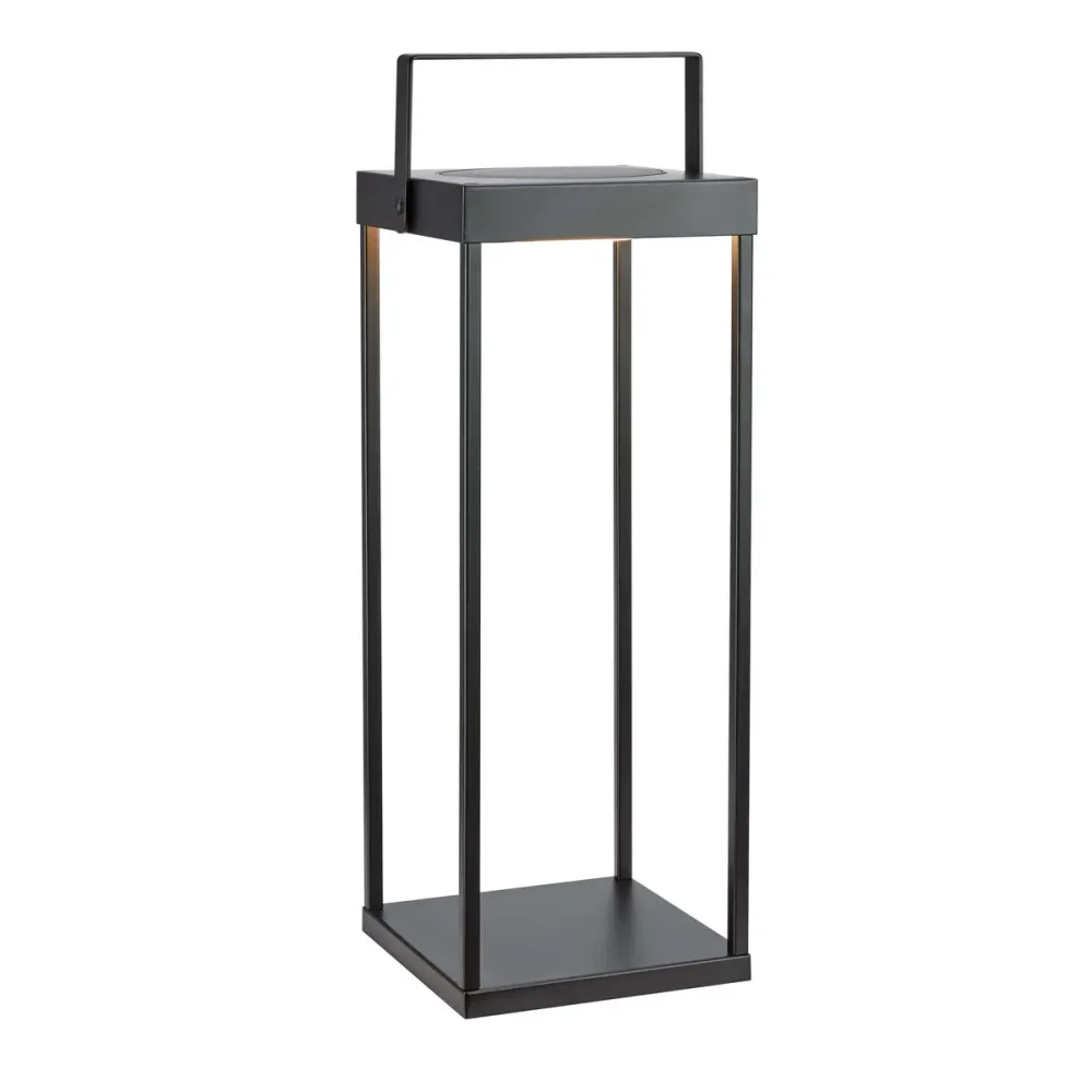 Lampe solaire Markslöjd Pure 1L, métal noir, LED