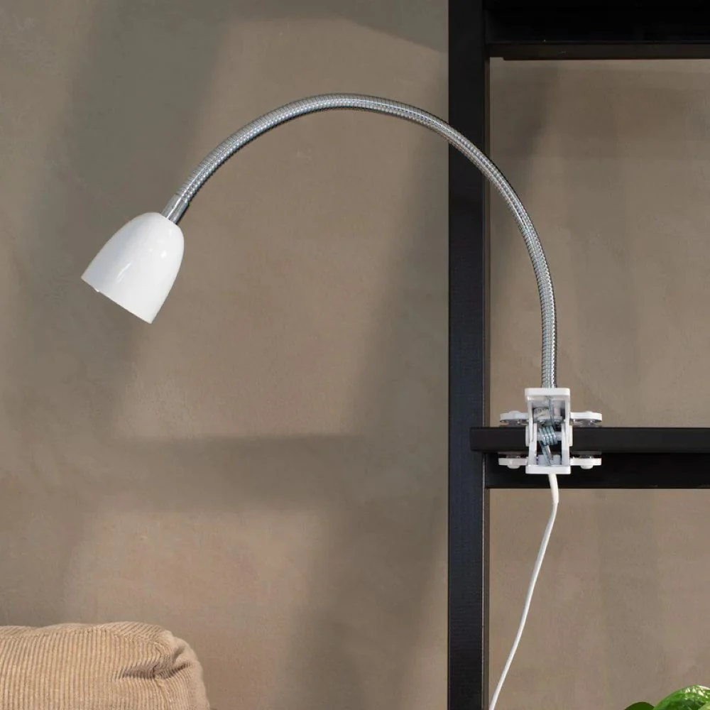 Lampe de table à pince LED Markslöjd Tulip 1L White