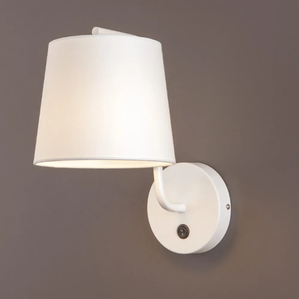 Applique murale Maxlight Chicago 1L, douille E27, hauteur 32 cm White