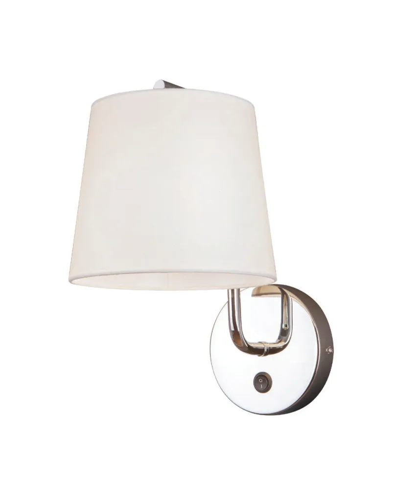 Applique murale Maxlight Chicago 1L, douille E27, hauteur 32 cm White