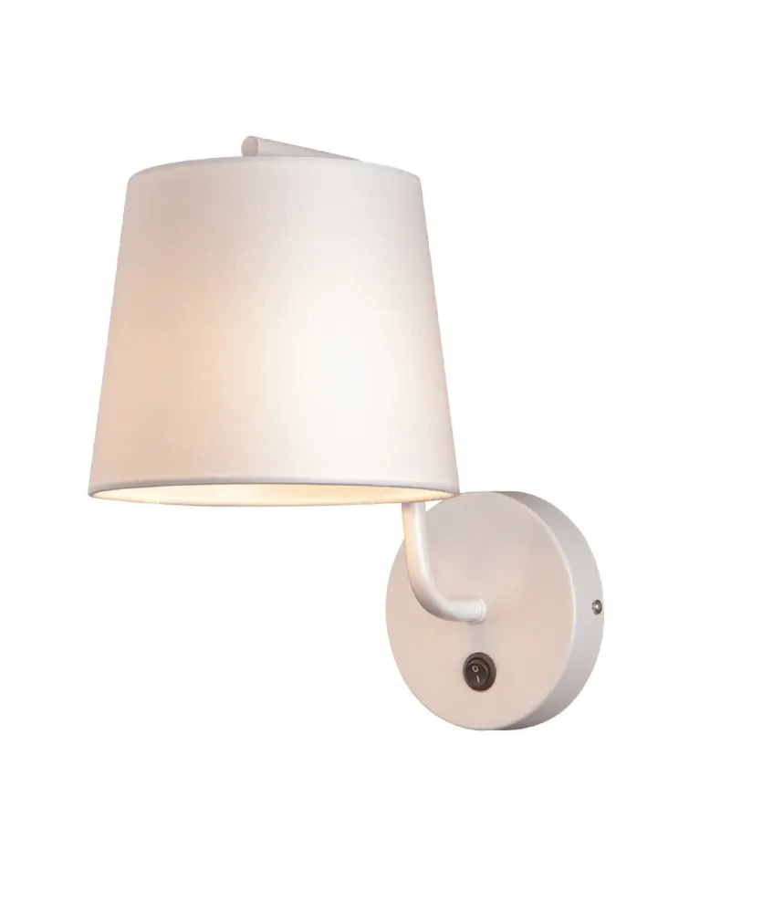 Applique murale Maxlight Chicago 1L, douille E27, hauteur 32 cm White