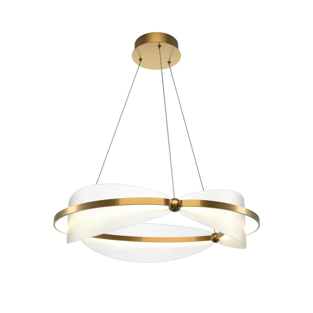 Suspension Maytoni Breeze 1L, laiton, LED, diamètre 60 cm